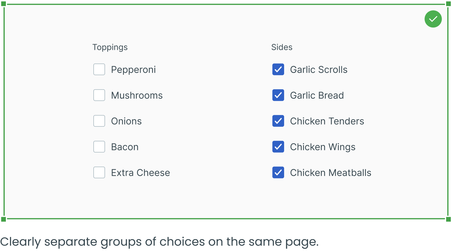 Design Snippets: Checkboxes