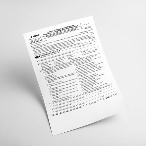 W-8 Forms Made Simple: How Should An Engineer, Who Owns A Company, Fill Out a W-8BEN-E Form?